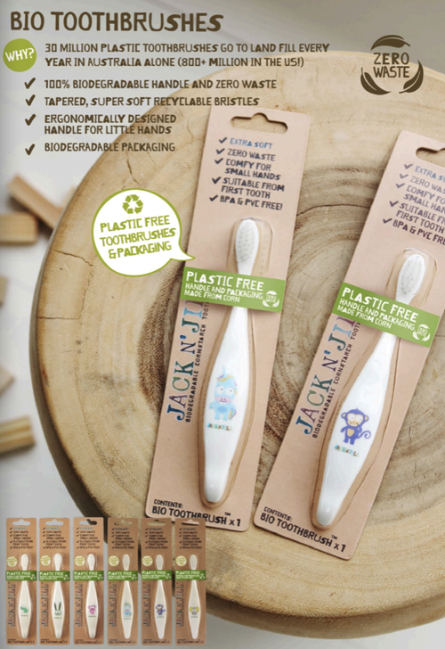 





MAKING TOOTHBRUSHING FUN FOR KIDS - Our Jack N’ Jill Bio Kids, Toddler, and Baby Toothbrush is the perfect companion for getting your little one's teeth nice a