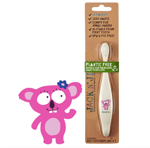 





MAKING TOOTHBRUSHING FUN FOR KIDS - Our Jack N’ Jill Bio Kids, Toddler, and Baby Toothbrush is the perfect companion for getting your little one's teeth nice a