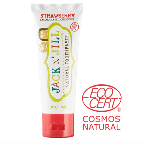 

Safe. Fun. Yum! This Jack N' Jill Toothpaste in Strawberry flavour makes tooth brushing fun for kids, with a delicious Certified Organic fruity flavouring. Natural
