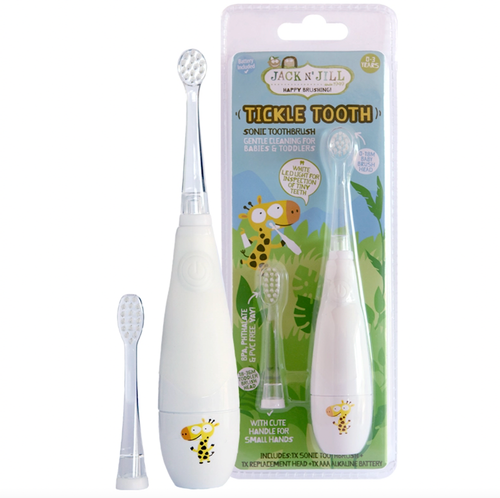 
MAKE BRUSHING FUN: Cute toothbrush handle and LED light is perfectly designed to make brushing easy and fun for toddler ages 0-3 years. Soft bristle &amp; High-qual