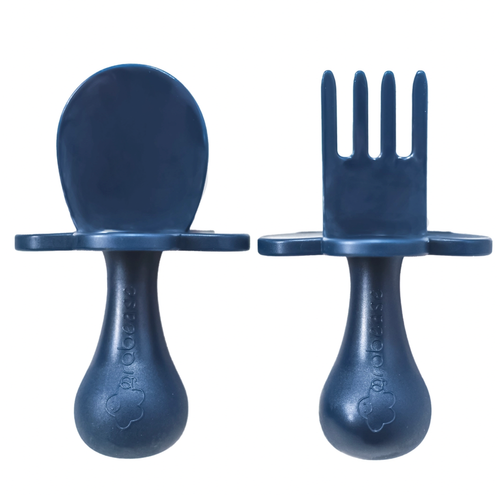 







Grabease utensils are one of the safest ways for babies to start self feeding. Our individual sets come with one pair of utensils. Comes with spoon and fork.
