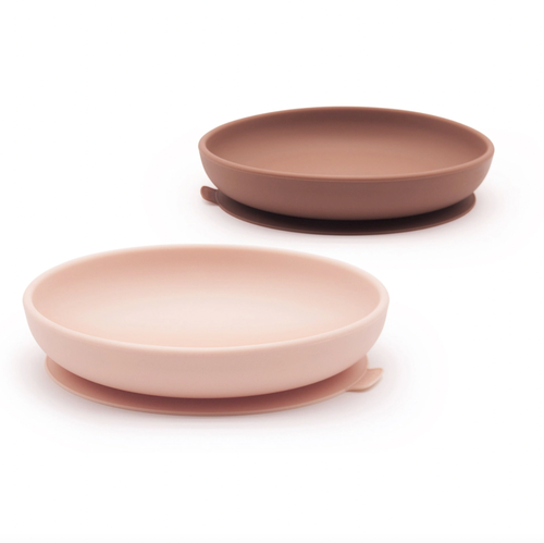 Made with premium, food-grade silicone, this product offers a toddler-proof alternative to traditional plastic and fragile dishware for tots. This duo of plates feat
