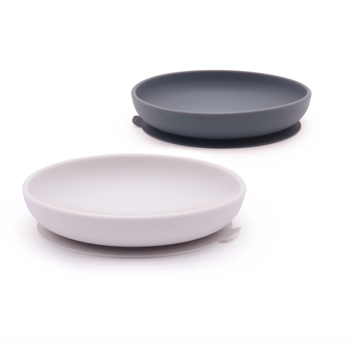 Made with premium, food-grade silicone, this product offers a toddler-proof alternative to traditional plastic and fragile dishware for tots. This duo of plates feat