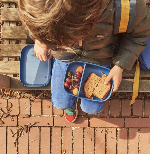 Adios plastic baggies. Hello to our bamboo fibre Bento Lunch Box! This roomier bamboo fiber bento features a removable divider so you can customize your bento to you