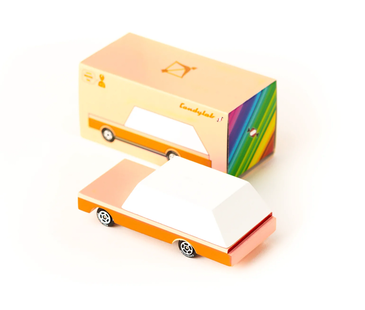Peachy and pink, The Dart a sweet little addition to our Candycar line. Everything is just peachy keen with The Dart.
Materials &amp; Info: Solid Beech wood, water-b