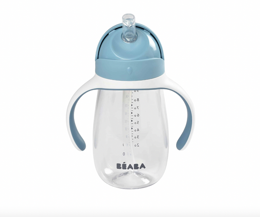 8mo+10.1 oz
Sippy cup continues the transition for children 8mo+ learning to drink on their own
Slide opening that’s 100% leak proof, open or closed.
Straws also st