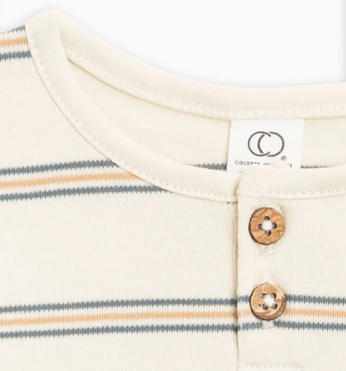 Our Reef Henley is the perfect elevated basic for your child's wardrobe. Made from ultra-soft 100% organic cotton, this adorable long-sleeve henley takes comfort to 