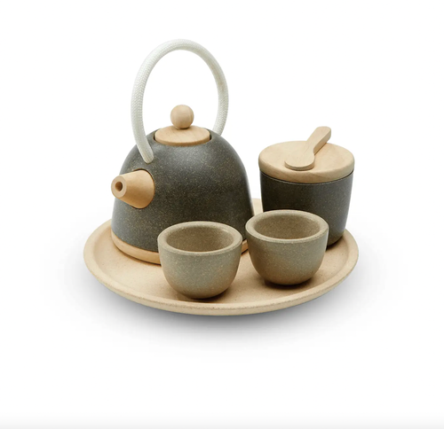 Host a tea party with this wooden Classic Tea Set. Includes 2 place settings, a teapot, tea bowl, 2 tea cups and a tray.
Sustainably made in Thailand using chemical-