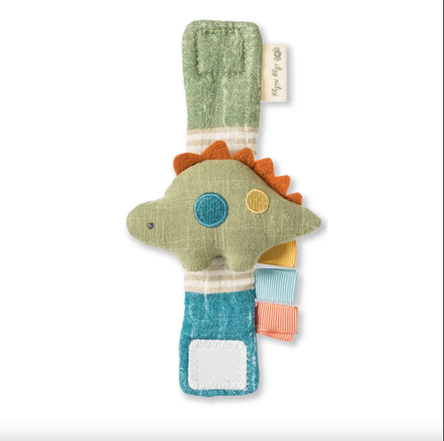 Shake It, Babe! Our Itzy Bitzy Rattle™ wrist rattle is sure to captivate and delight baby with every move they make. Made of soft natural cotton fabric, it easily at