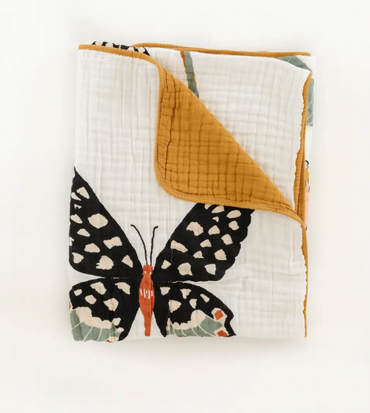 It almost sounds too good to be true, but our Butterfly Collector Print is now available in our biggest size! Clementine Kids Throw Blankets are perfect for big kid 