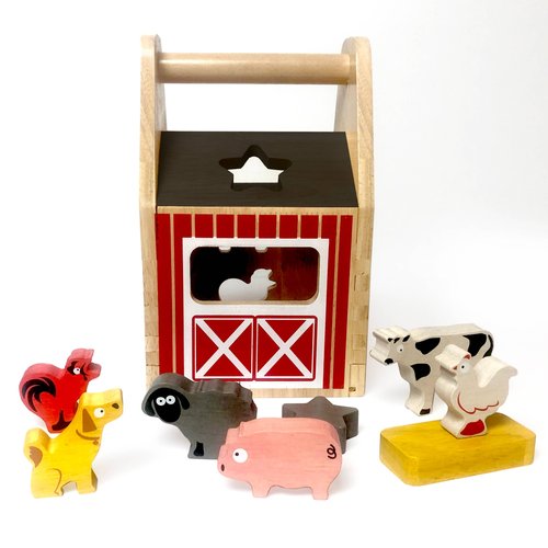 Barnyard Objects Barnyard Shape Sorter – Boppabug