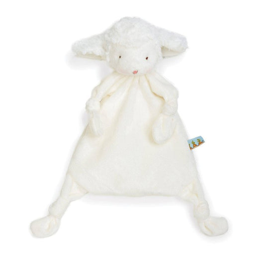 Back by popular demand! Our Knotty Friend loveys have won the hearts of wee one's around the world. A sweet, fuzzy-faced lamb with baby-safe embroidered face, velour