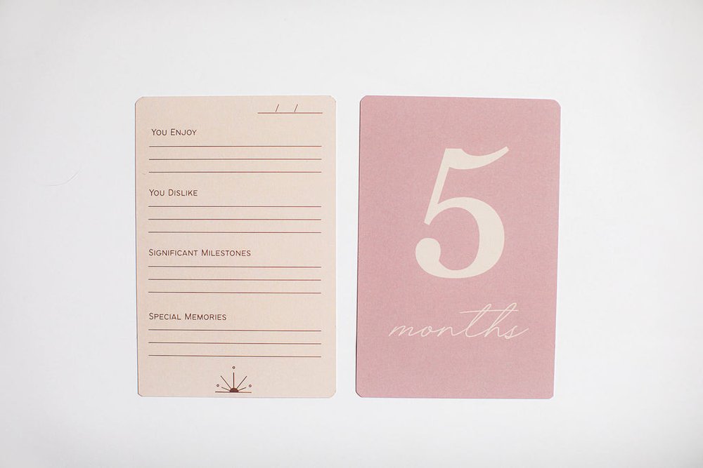 Milestones are exciting and should be documented. This collection archives moments starting from birth through 18 years. Our unique cards make the perfect baby showe
