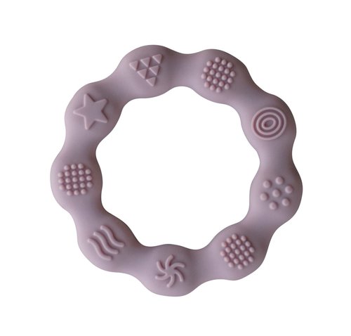 The ring design is super easy for baby to grasp and hold, and the variety of textures help soothe sore gums. Made of 100% food-grade silicone, it’s easy to wash and 